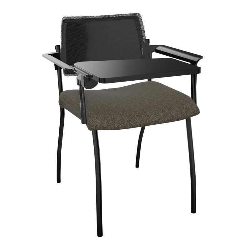 INVENTIV CHAISE 4P DOS NOIR+ACCOTOIRS+TABLET.ECRIT A DROITE - RESILLE B7 SG UH