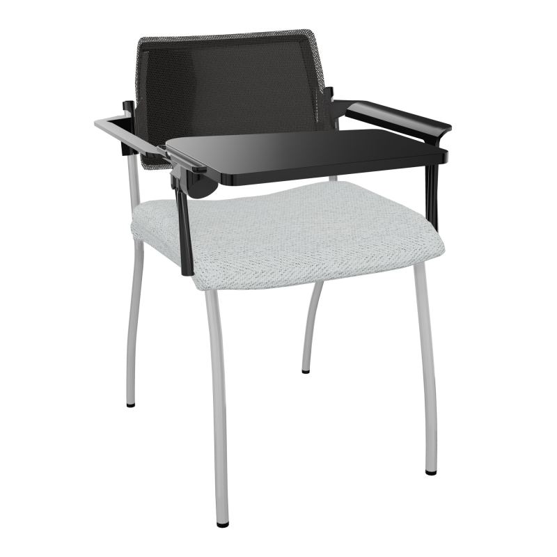 INVENTIV CHAISE 4P DOS NOIR+ACCOTOIRS+TABLET.ECRIT A DROITE - RESILLE BC SB UH