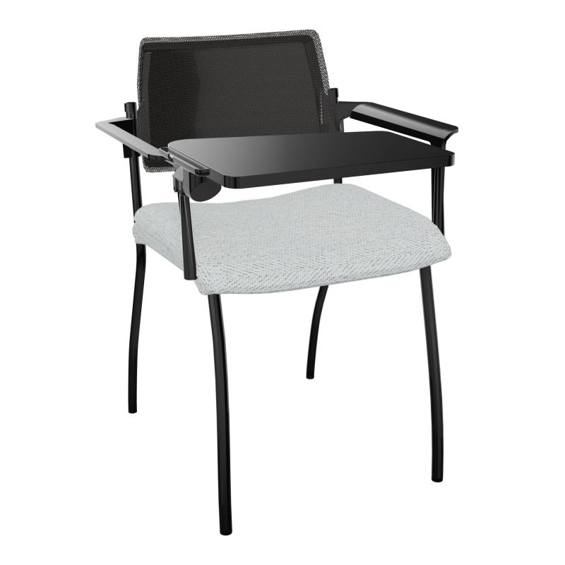 INVENTIV CHAISE 4P DOS NOIR+ACCOTOIRS+TABLET.ECRIT A DROITE - RESILLE BC SG UH