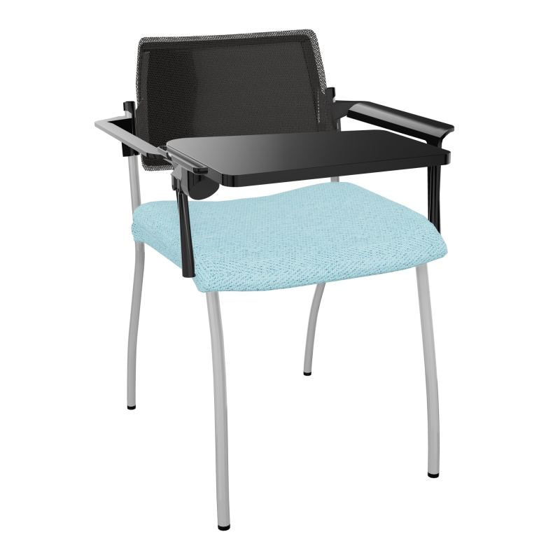 INVENTIV CHAISE 4P DOS NOIR+ACCOTOIRS+TABLET.ECRIT A DROITE - RESILLE BF SB UH