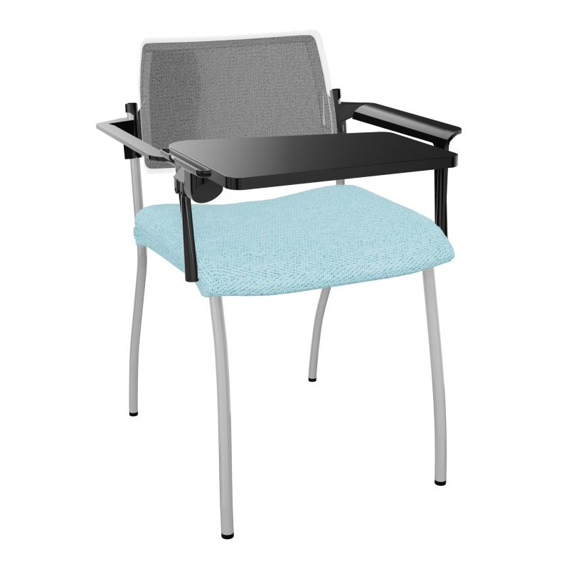 INVENTIV CHAISE 4P DOS NOIR+ACCOTOIRS+TABLET.ECRIT A DROITE - RESILLE BF SB UM