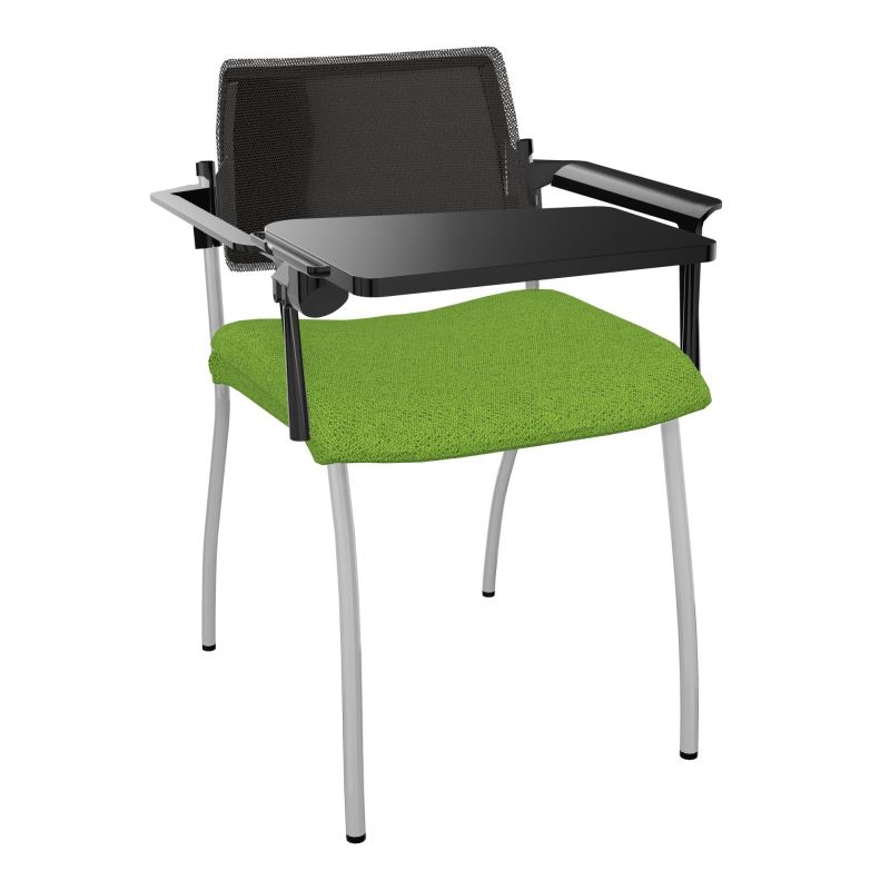INVENTIV CHAISE 4P DOS NOIR+ACCOTOIRS+TABLET.ECRIT A DROITE - RESILLE BK SB UH
