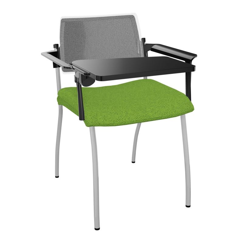 INVENTIV CHAISE 4P DOS NOIR+ACCOTOIRS+TABLET.ECRIT A DROITE - RESILLE BK SB UM