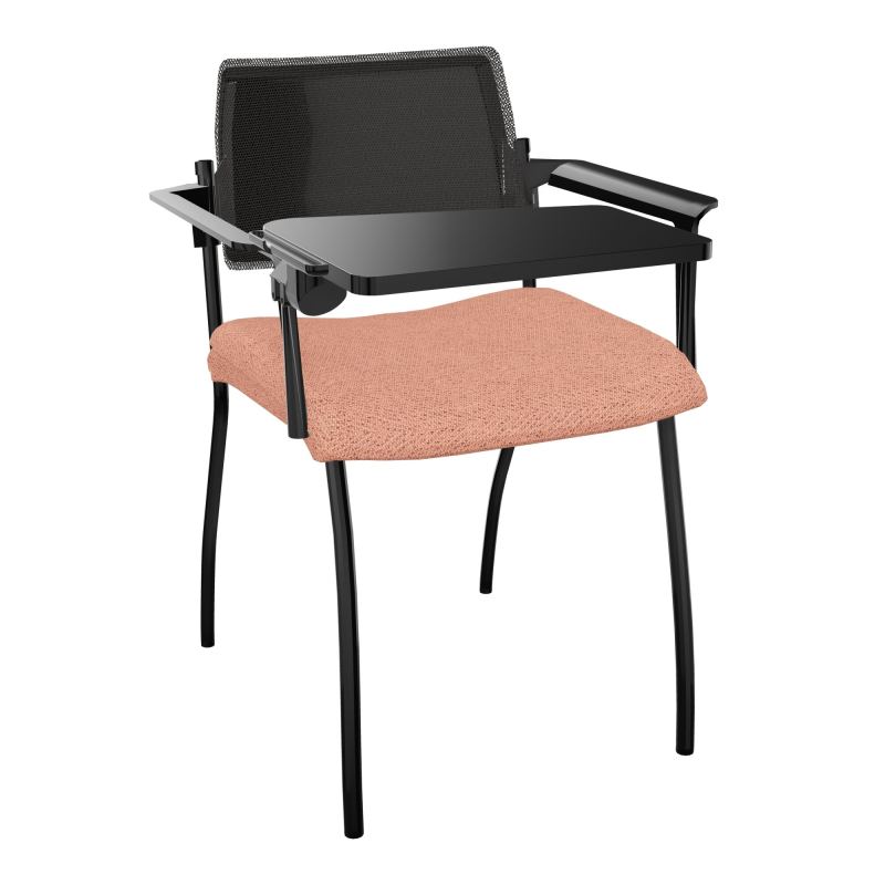 INVENTIV CHAISE 4P DOS NOIR+ACCOTOIRS+TABLET.ECRIT A DROITE - RESILLE BL SG UH