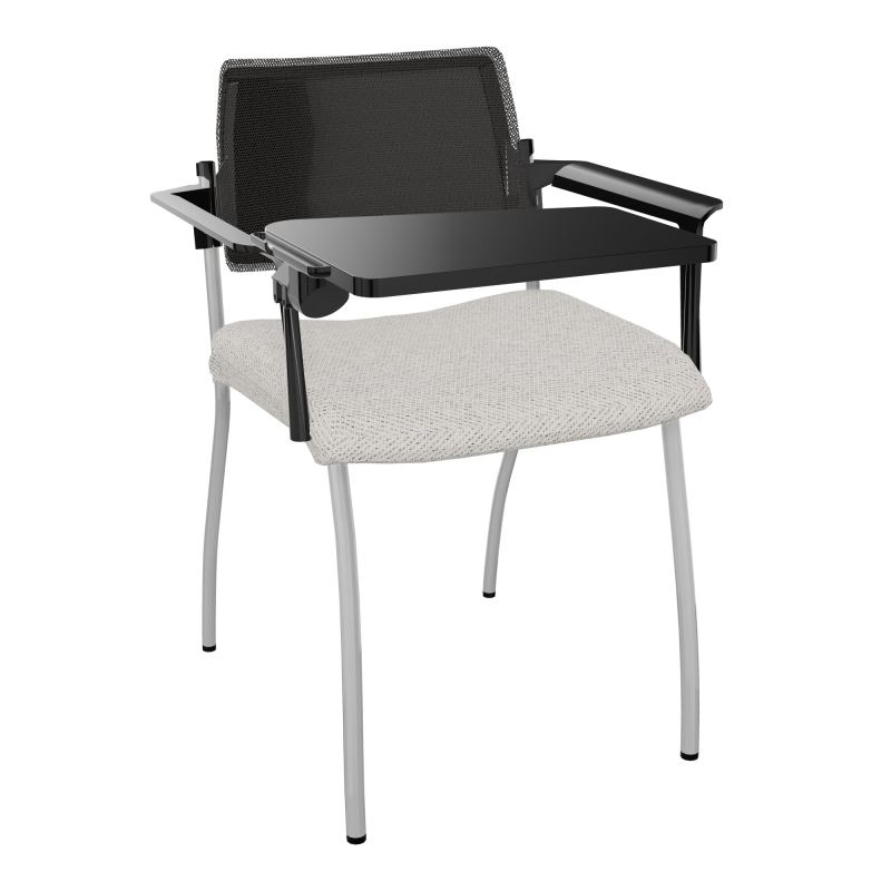 INVENTIV CHAISE 4P DOS NOIR+ACCOTOIRS+TABLET.ECRIT A DROITE - RESILLE BM SB UH