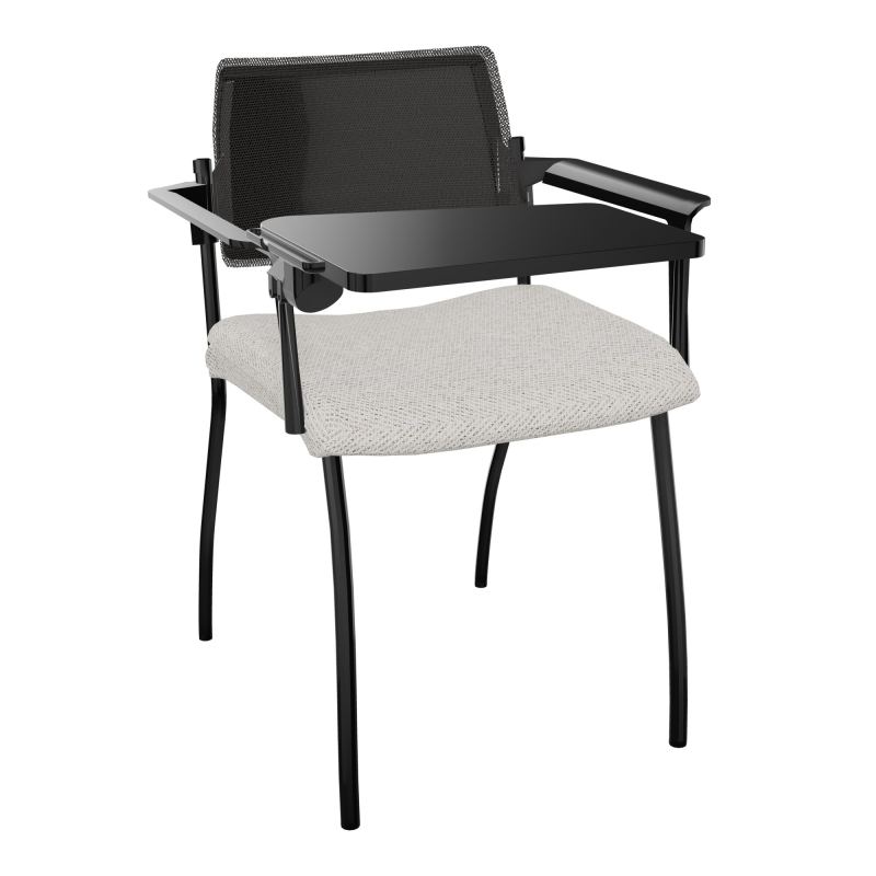 INVENTIV CHAISE 4P DOS NOIR+ACCOTOIRS+TABLET.ECRIT A DROITE - RESILLE BM SG UH