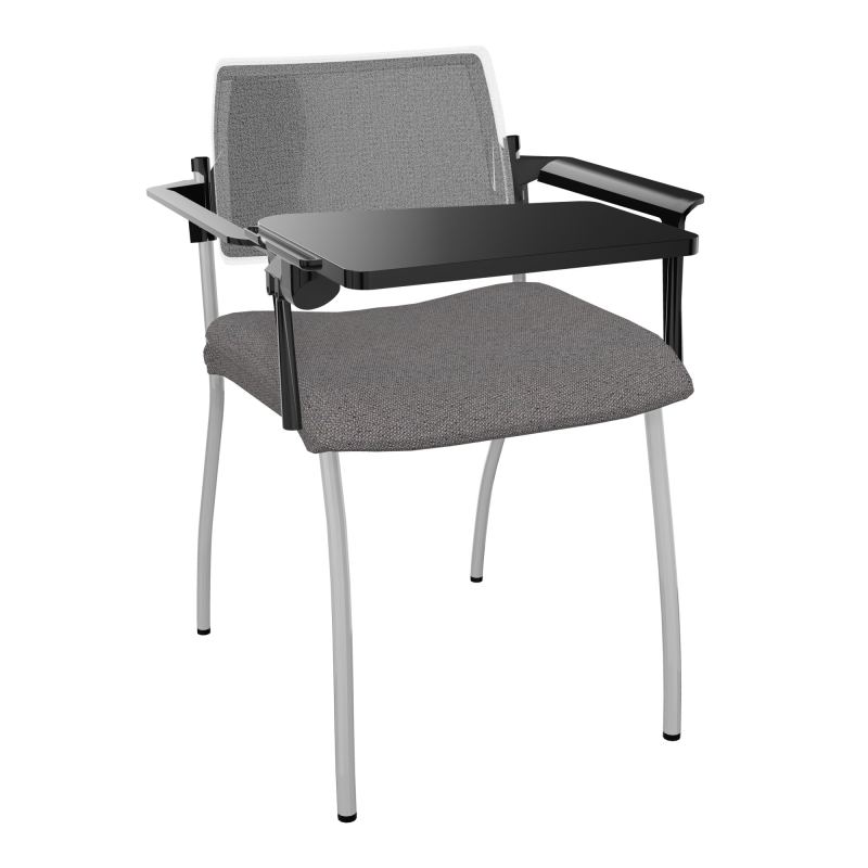 INVENTIV CHAISE 4P DOS NOIR+ACCOTOIRS+TABLET.ECRIT A DROITE - RESILLE BN SB UM