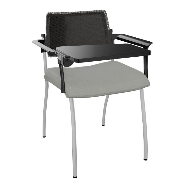 INVENTIV CHAISE 4P DOS NOIR+ACCOTOIRS+TABLET.ECRIT A DROITE - RESILLE CA SB UH