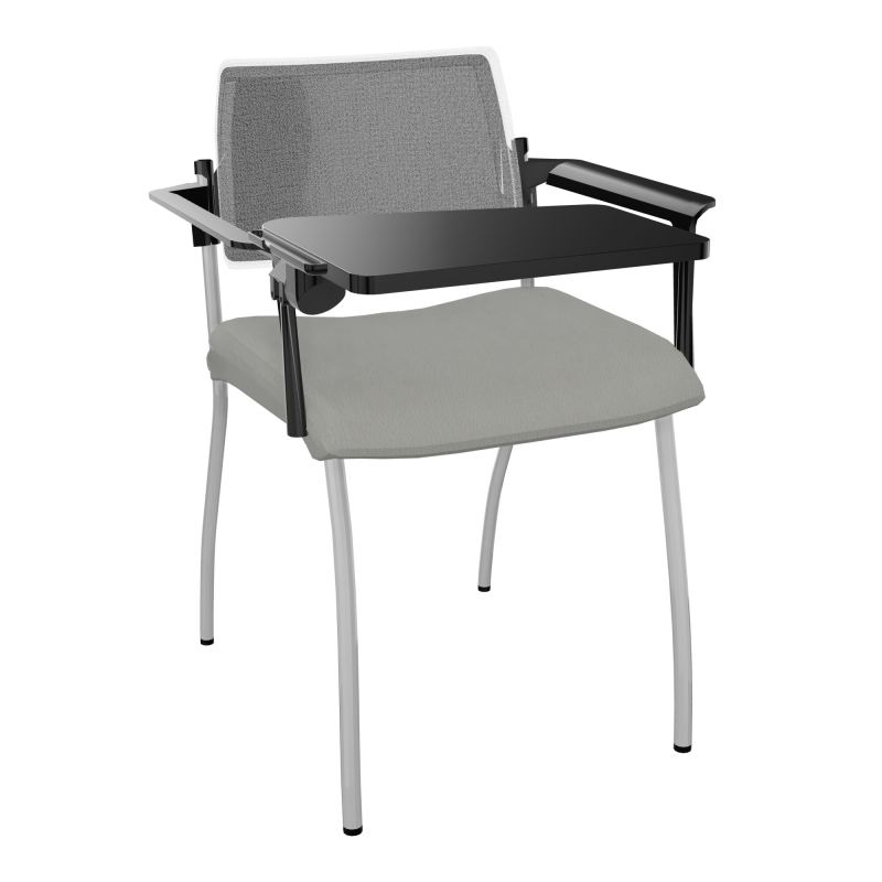 INVENTIV CHAISE 4P DOS NOIR+ACCOTOIRS+TABLET.ECRIT A DROITE - RESILLE CA SB UM