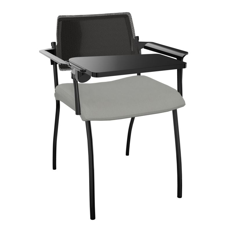 INVENTIV CHAISE 4P DOS NOIR+ACCOTOIRS+TABLET.ECRIT A DROITE - RESILLE CA SG UH