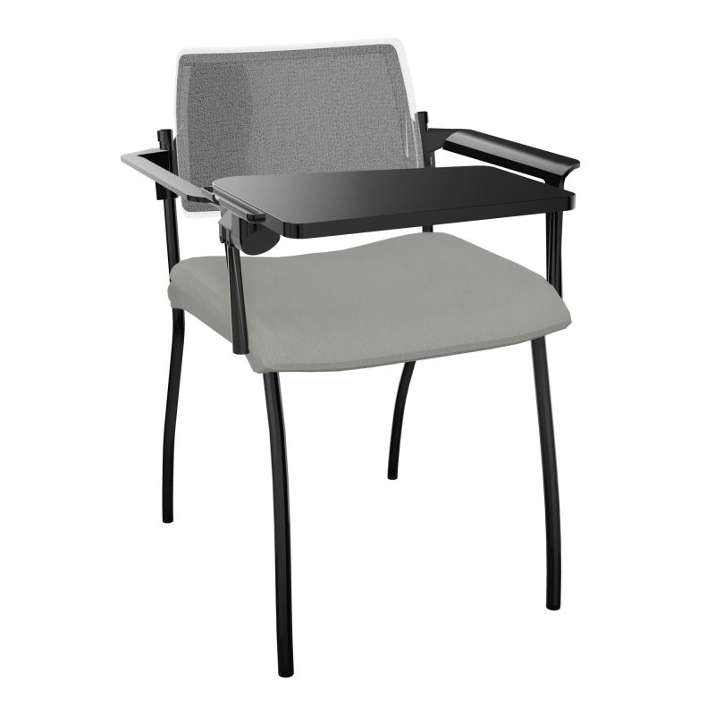 INVENTIV CHAISE 4P DOS NOIR+ACCOTOIRS+TABLET.ECRIT A DROITE - RESILLE CA SG UM