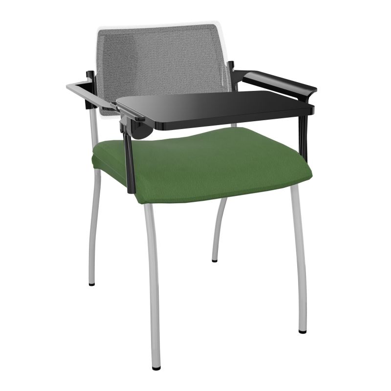 INVENTIV CHAISE 4P DOS NOIR+ACCOTOIRS+TABLET.ECRIT A DROITE - RESILLE CE SB UM