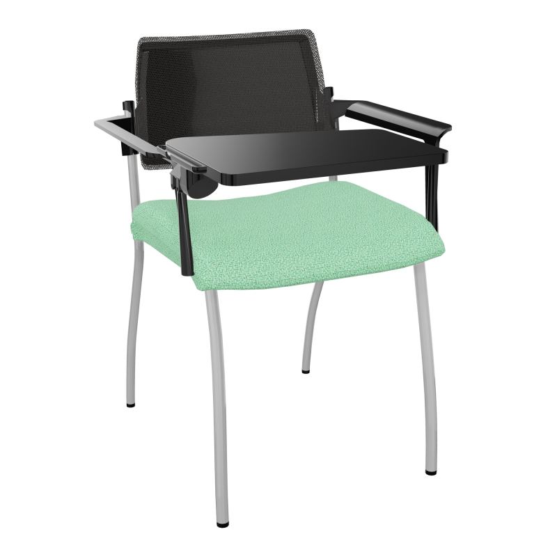 INVENTIV CHAISE 4P DOS NOIR+ACCOTOIRS+TABLET.ECRIT A DROITE - RESILLE E4 SB UH