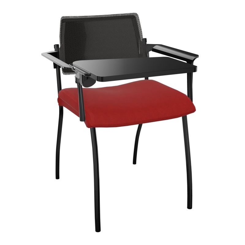 INVENTIV CHAISE 4P DOS NOIR+ACCOTOIRS+TABLET.ECRIT A DROITE - RESILLE E6 SG UH