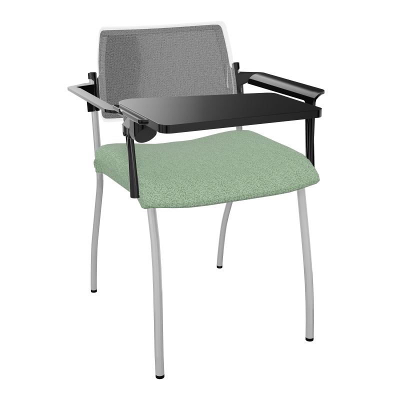 INVENTIV CHAISE 4P DOS NOIR+ACCOTOIRS+TABLET.ECRIT A DROITE - RESILLE E7 SB UM
