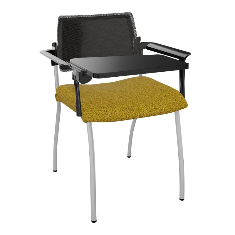 INVENTIV CHAISE 4P DOS NOIR+ACCOTOIRS+TABLET.ECRIT A DROITE - RESILLE E9 SB UH