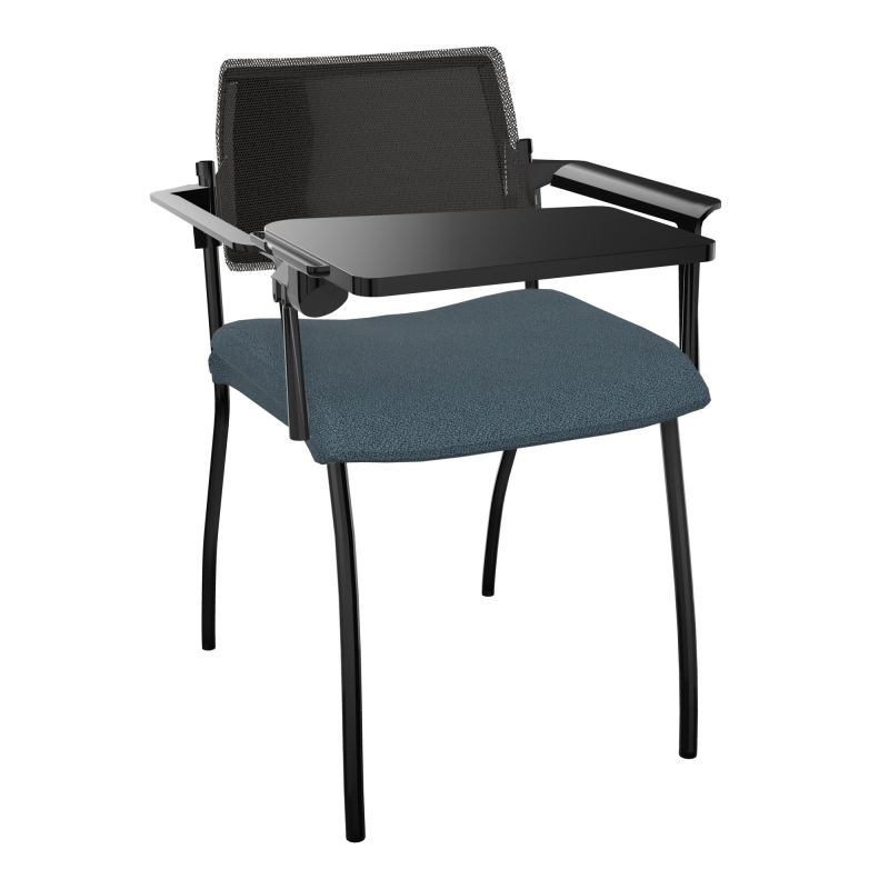 INVENTIV CHAISE 4P DOS NOIR+ACCOTOIRS+TABLET.ECRIT A DROITE - RESILLE KA SG UH