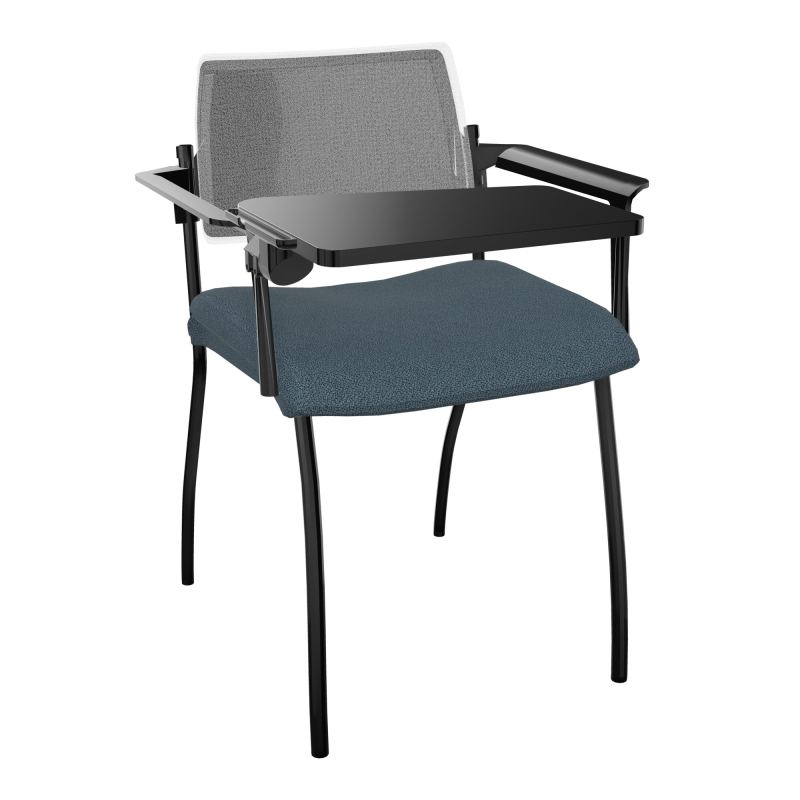 INVENTIV CHAISE 4P DOS NOIR+ACCOTOIRS+TABLET.ECRIT A DROITE - RESILLE KA SG UM