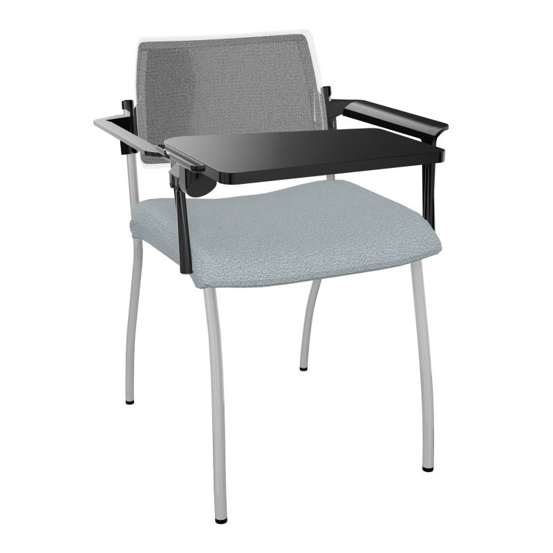 INVENTIV CHAISE 4P DOS NOIR+ACCOTOIRS+TABLET.ECRIT A DROITE - RESILLE KD SB UM