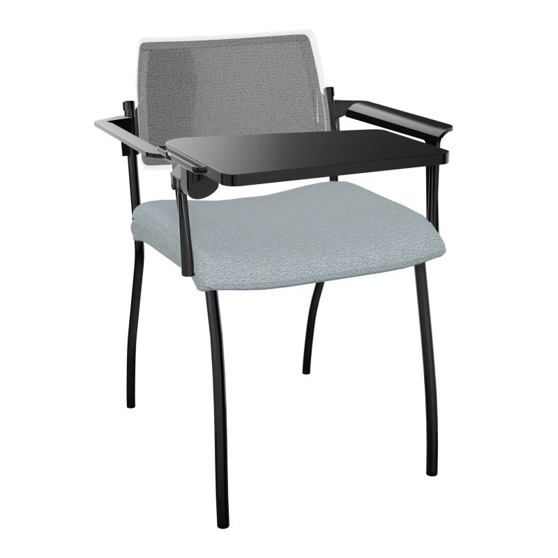 INVENTIV CHAISE 4P DOS NOIR+ACCOTOIRS+TABLET.ECRIT A DROITE - RESILLE KD SG UM