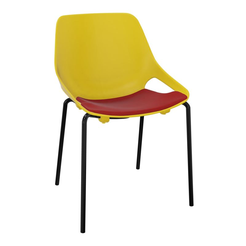 CHAISE 4 PIEDS ROSALIE + PLACET PJ - PIED SG - ASSISE E6
