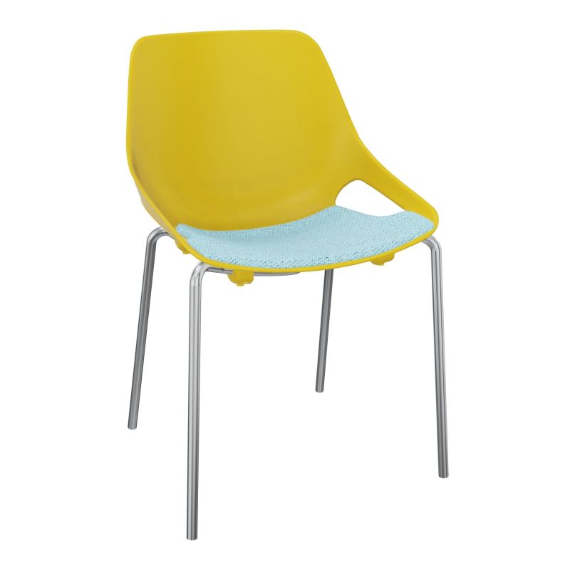 CHAISE 4 PIEDS ROSALIE + PLACET PJ - PIED SQ - ASSISE BF