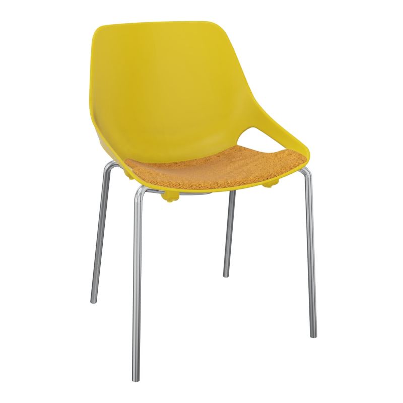 CHAISE 4 PIEDS ROSALIE + PLACET PJ - PIED SQ - ASSISE BO