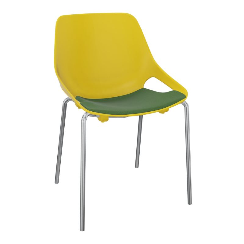 CHAISE 4 PIEDS ROSALIE + PLACET PJ - PIED SQ - ASSISE CE