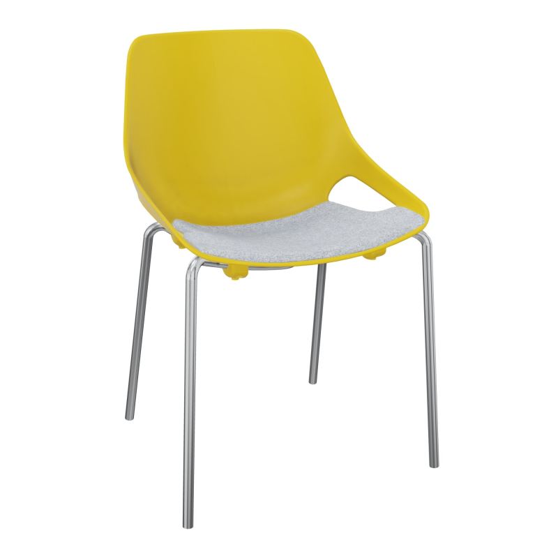 CHAISE 4 PIEDS ROSALIE + PLACET PJ - PIED SQ - ASSISE DA