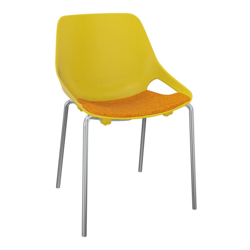 CHAISE 4 PIEDS ROSALIE + PLACET PJ - PIED SQ - ASSISE DI