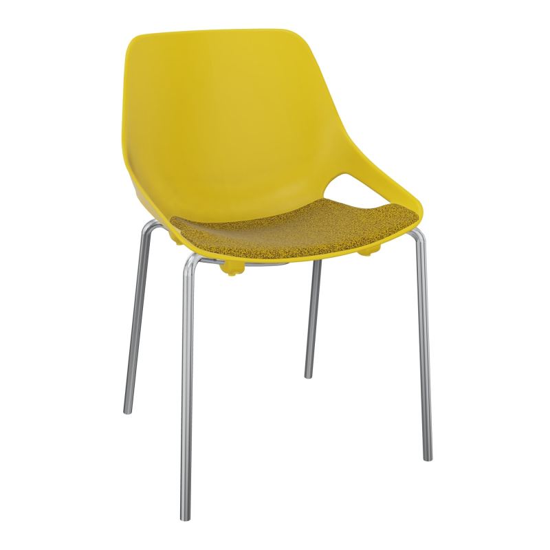 CHAISE 4 PIEDS ROSALIE + PLACET PJ - PIED SQ - ASSISE E9