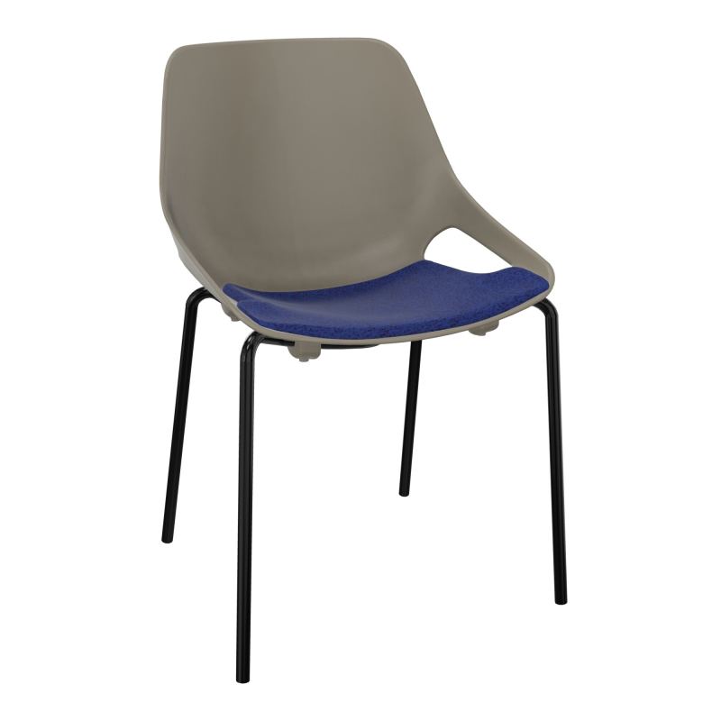 CHAISE 4 PIEDS ROSALIE + PLACET B6 - PIED SG - ASSISE PQ