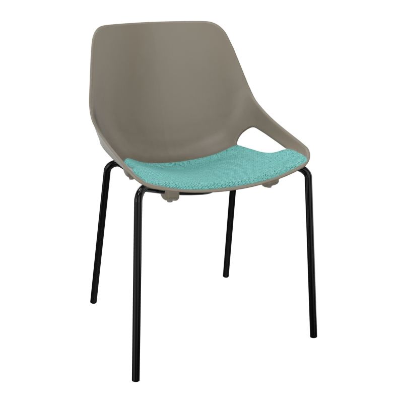 CHAISE 4 PIEDS ROSALIE + PLACET PQ - PIED SG - ASSISE BG