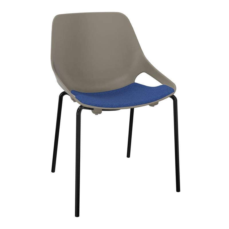 CHAISE 4 PIEDS ROSALIE + PLACET PQ - PIED SG - ASSISE BH