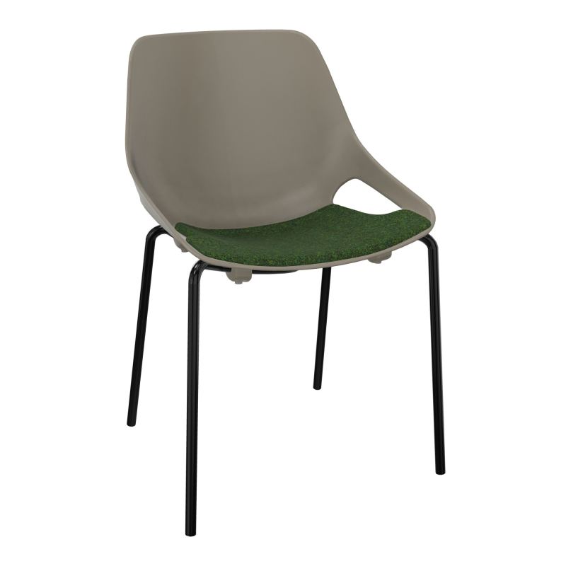 CHAISE 4 PIEDS ROSALIE + PLACET PQ - PIED SG - ASSISE DG
