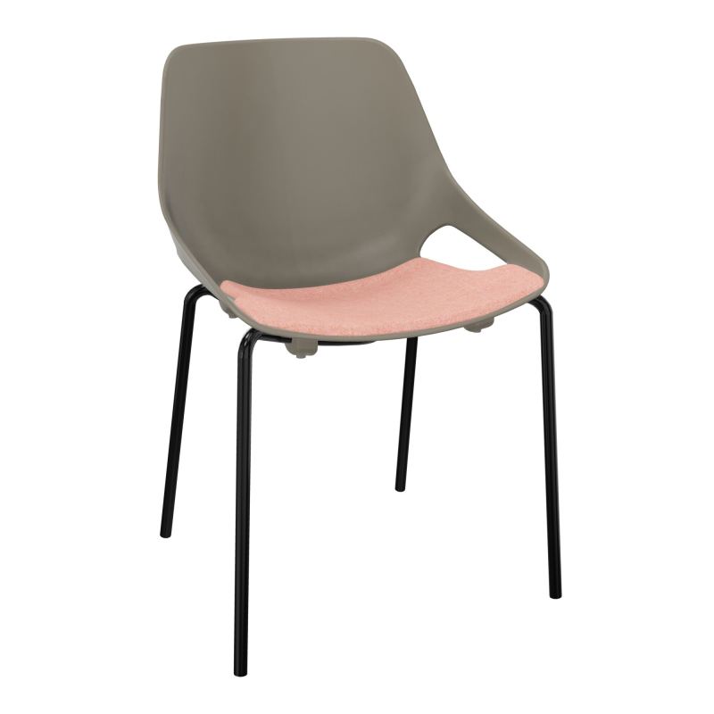 CHAISE 4 PIEDS ROSALIE + PLACET PQ - PIED SG - ASSISE DH