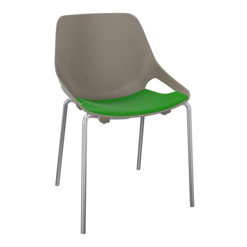 CHAISE 4 PIEDS ROSALIE + PLACET A1 - PIED SQ - ASSISE PQ
