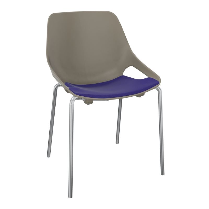 CHAISE 4 PIEDS ROSALIE + PLACET A3 - PIED SQ - ASSISE PQ