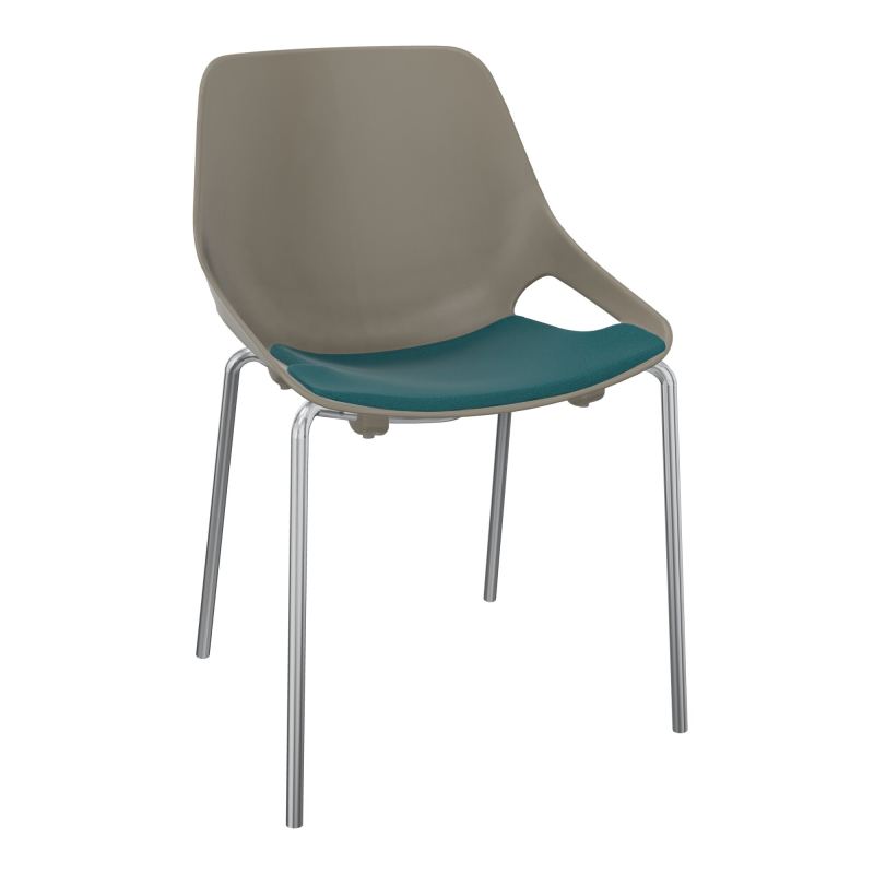 CHAISE 4 PIEDS ROSALIE + PLACET A4 - PIED SQ - ASSISE PQ
