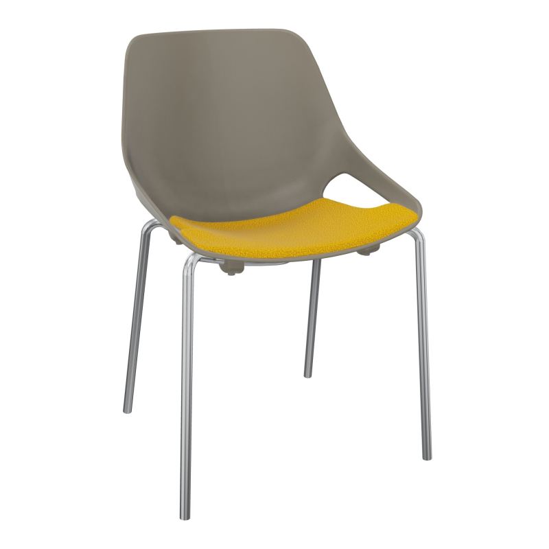 CHAISE 4 PIEDS ROSALIE + PLACET A5 - PIED SQ - ASSISE PQ