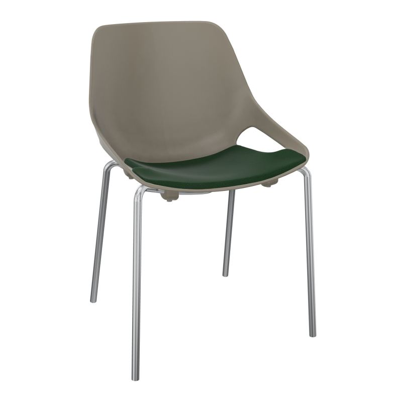 CHAISE 4 PIEDS ROSALIE + PLACET A9 - PIED SQ - ASSISE PQ