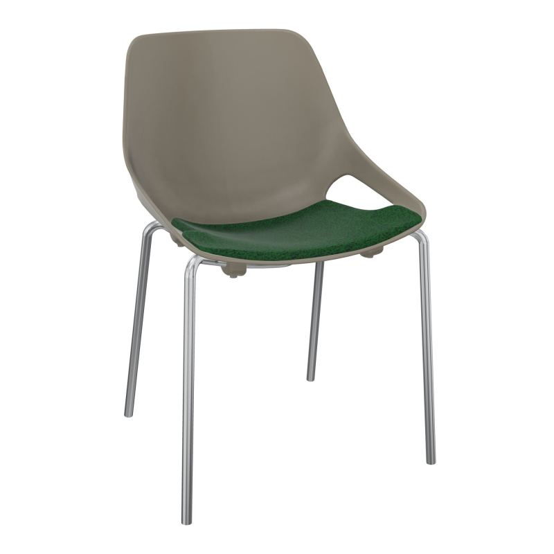 CHAISE 4 PIEDS ROSALIE + PLACET B2 - PIED SQ - ASSISE PQ