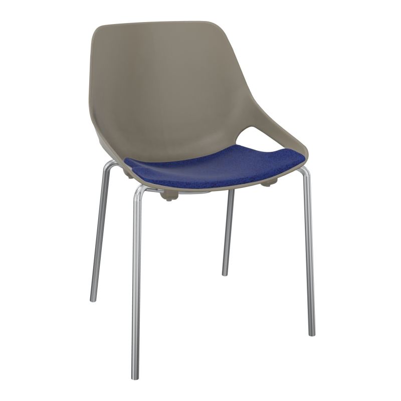 CHAISE 4 PIEDS ROSALIE + PLACET B6 - PIED SQ - ASSISE PQ