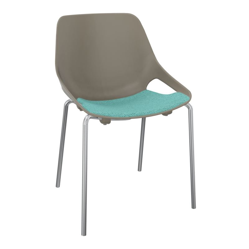 CHAISE 4 PIEDS ROSALIE + PLACET PQ - PIED SQ - ASSISE BG