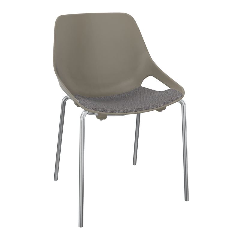 CHAISE 4 PIEDS ROSALIE + PLACET PQ - PIED SQ - ASSISE BN