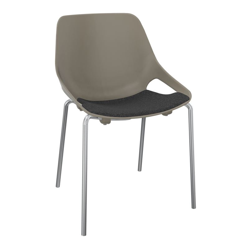CHAISE 4 PIEDS ROSALIE + PLACET PQ - PIED SQ - ASSISE DB