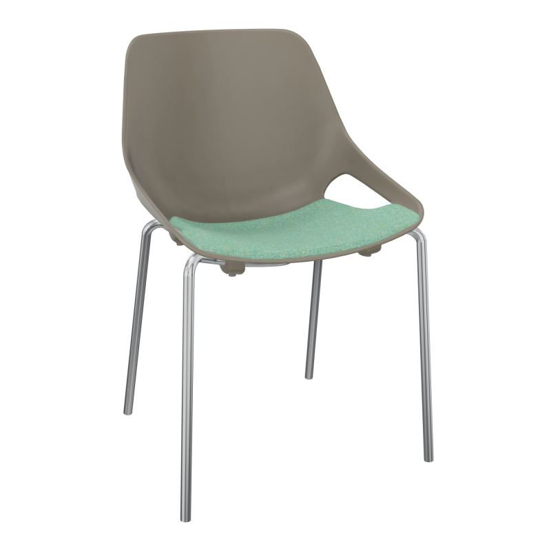 CHAISE 4 PIEDS ROSALIE + PLACET PQ - PIED SQ - ASSISE DF