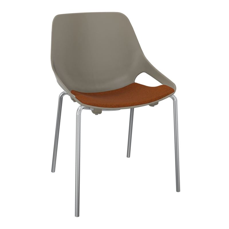 CHAISE 4 PIEDS ROSALIE + PLACET PQ - PIED SQ - ASSISE DZ