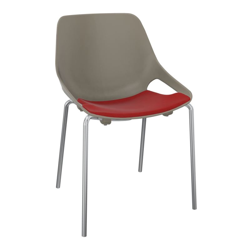 CHAISE 4 PIEDS ROSALIE + PLACET PQ - PIED SQ - ASSISE E6
