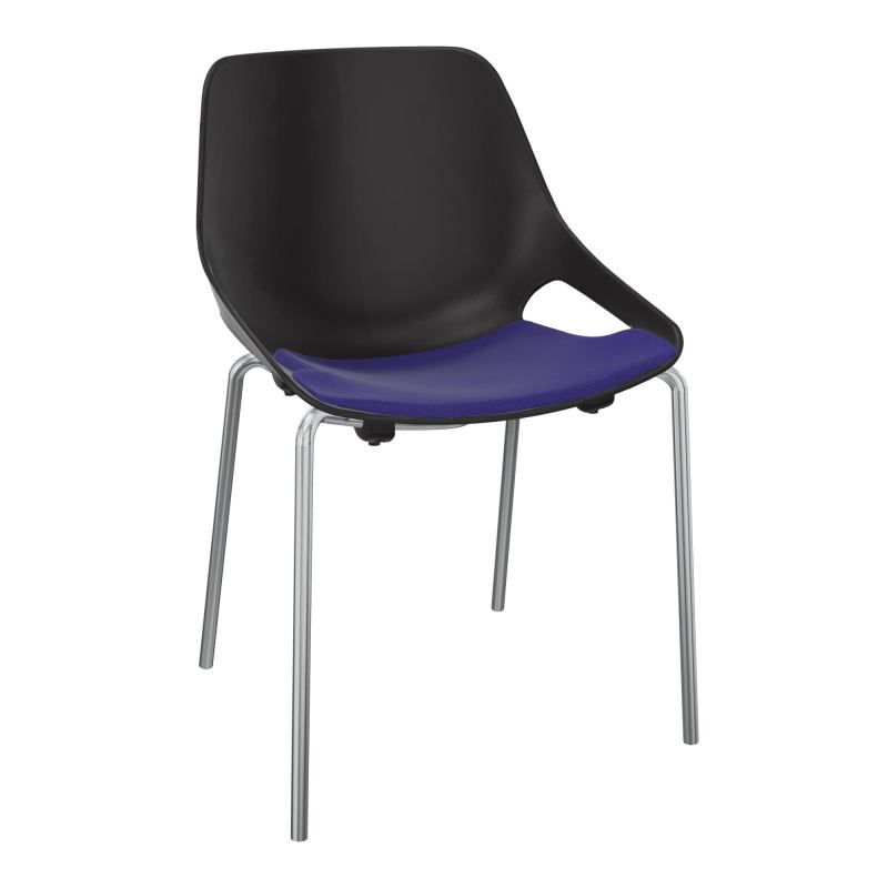 CHAISE 4 PIEDS ROSALIE + PLACET A3 - PIED SQ - ASSISE PR